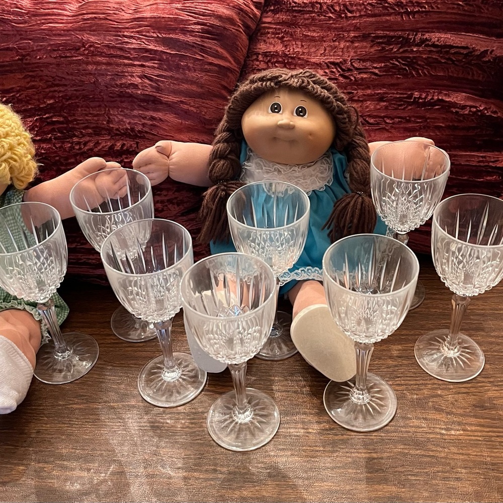 Mikasa crystal wine glasses.VINTAGE